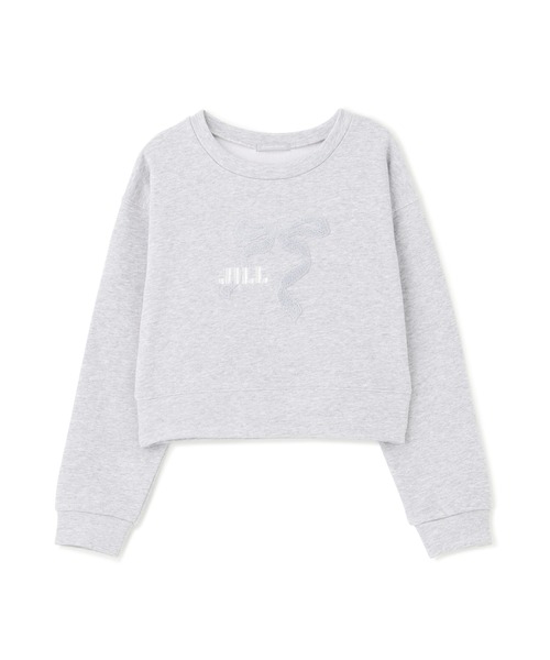JILL by JILL STUART（ジルバイジルスチュアート）の「サガラ刺繍リボンロゴスウェット（スウェット・レディース・ネイビー/グレー/チャコールグレー・FREE）」の7枚目の写真