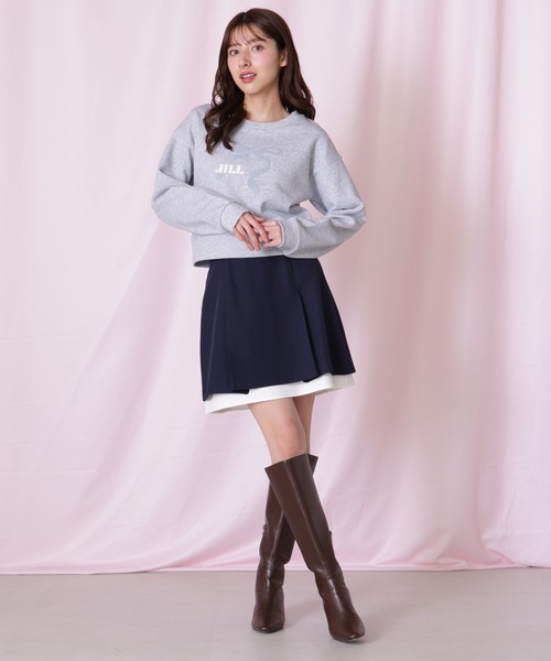 JILL by JILL STUART（ジルバイジルスチュアート）の「サガラ刺繍リボンロゴスウェット（スウェット・レディース・ネイビー/グレー/チャコールグレー・FREE）」の21枚目の写真