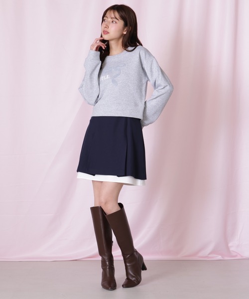 JILL by JILL STUART（ジルバイジルスチュアート）の「サガラ刺繍リボンロゴスウェット（スウェット・レディース・ネイビー/グレー/チャコールグレー・FREE）」の22枚目の写真