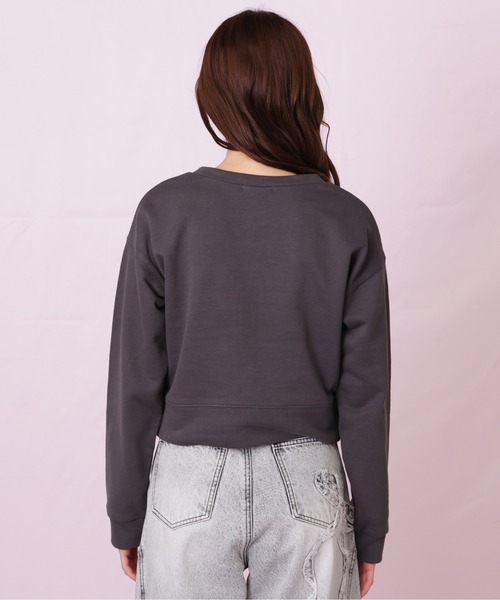 JILL by JILL STUART（ジルバイジルスチュアート）の「サガラ刺繍リボンロゴスウェット（スウェット・レディース・ネイビー/グレー/チャコールグレー・FREE）」の4枚目の写真