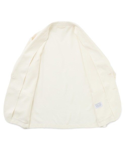 UNION STATION（ユニオンステーション）の「パナマオックスジャケット〈ハンドウォッシャブル〉（テーラードジャケット・メンズ・ブラック/ホワイト・L/M/S）」の10枚目の写真