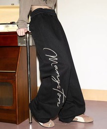 サイド線画デザインスウェットパンツ