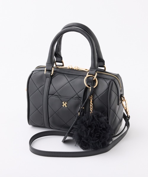 one after another NICE CLAUP(ワンアフターアナザーナイスクラップ)の「ハート&チャーム付き2WAYミニボストンバッグ(ボストンバッグ・レディース・ブラック/イエロー/ホワイト・FREE)」の14枚目の写真