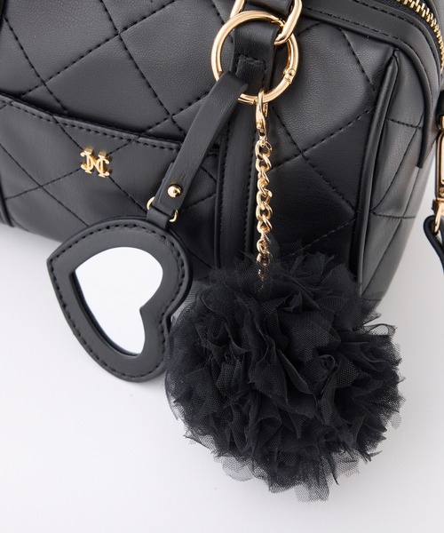 one after another NICE CLAUP(ワンアフターアナザーナイスクラップ)の「ハート&チャーム付き2WAYミニボストンバッグ(ボストンバッグ・レディース・ブラック/イエロー/ホワイト・FREE)」の7枚目の写真