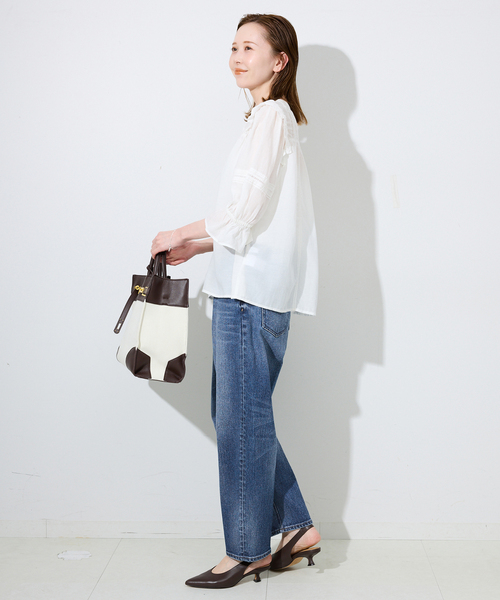 Healthy denim（ヘルシーデニム）の「《追加》HEALTHY DENIM Carrot Ankle Tapered デニム H87231803MDU（デニムパンツ・レディース・ブルー/スカイブルー・25cm/24cm/23cm/22cm）」の13枚目の写真