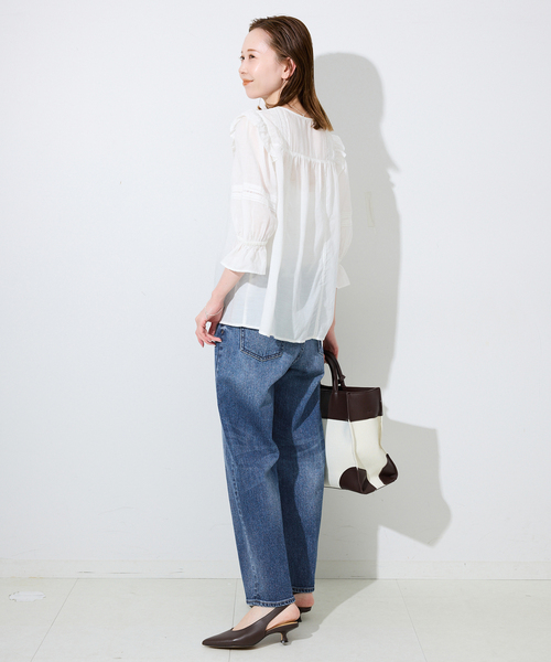 Healthy denim（ヘルシーデニム）の「《追加》HEALTHY DENIM Carrot Ankle Tapered デニム H87231803MDU（デニムパンツ・レディース・ブルー/スカイブルー・25cm/24cm/23cm/22cm）」の14枚目の写真
