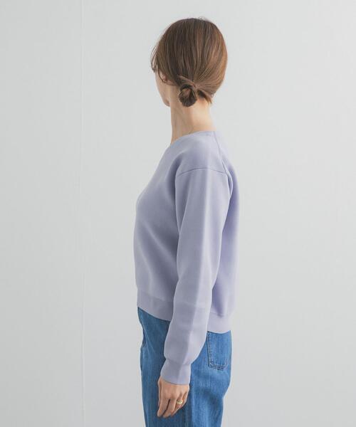 URBAN RESEARCH DOORS（アーバンリサーチドアーズ）の「『仁村紗和さん着用』『UR TECH Renew Knit』Vネックプルオーバー（ニット/セーター・レディース・ネイビー/ラベンダー/オフホワイト・FREE）」の15枚目の写真