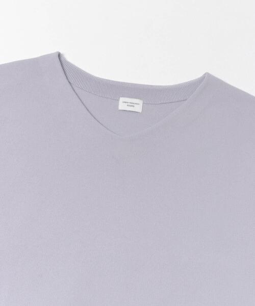 URBAN RESEARCH DOORS（アーバンリサーチドアーズ）の「『仁村紗和さん着用』『UR TECH Renew Knit』Vネックプルオーバー（ニット/セーター・レディース・ネイビー/ラベンダー/オフホワイト・FREE）」の18枚目の写真