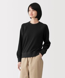 無印良品 | 婦人 ワッフル編みクルーネック長袖Tシャツ(Tシャツ/カットソー)