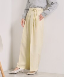 ITS'DEMO | 【手洗い可／ウエストゴム】ループベルトワイドパンツ(その他パンツ)