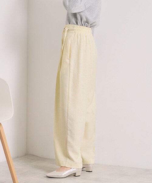ITS'DEMO（イッツデモ）の「【手洗い可／ウエストゴム】ループベルトワイドパンツ（その他パンツ・レディース・ブラック/アイボリー/ベージュ・00）」の17枚目の写真