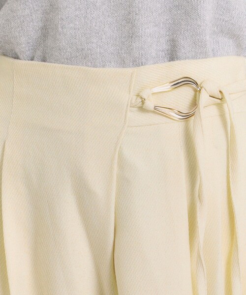 ITS'DEMO（イッツデモ）の「【手洗い可／ウエストゴム】ループベルトワイドパンツ（その他パンツ・レディース・ブラック/アイボリー/ベージュ・00）」の19枚目の写真