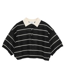 CLANE（クラネ）の「【CLANE】SPONGY SHEER POLO KNIT TOPS（ニット/セーター）」