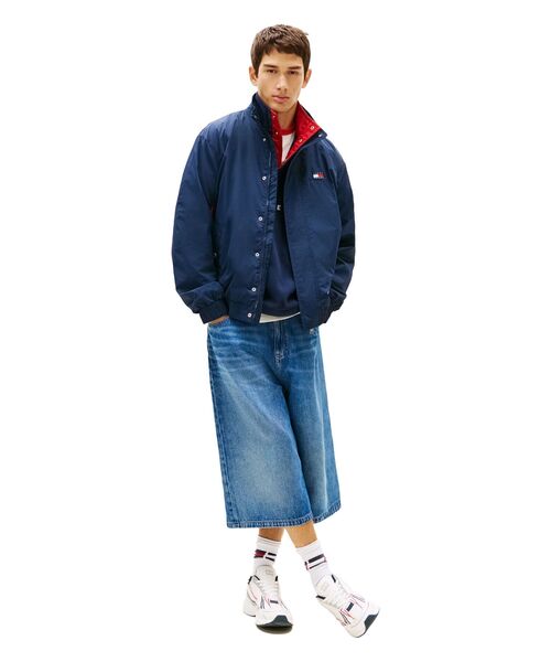 tommy jeans(トミー ジーンズ)の「ヘリテージフラッグロゴジャケット(テーラードジャケット・メンズ・マルチ/グリーン・LARGE/X-LARGE/MEDIUM/SMALL)」の4枚目の写真
