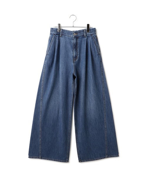 ADAM ET ROPE'(アダムエロペ)の「イージータックワイドデニム(デニムパンツ・レディース・サックスブルー/ネイビー・38/36)」の11枚目の写真