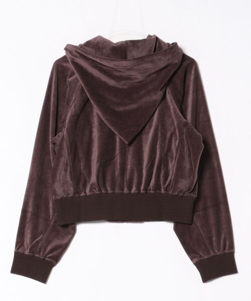 Vivienne Westwood（ヴィヴィアンウエストウッド）の「オーガニックコットンベロア　ジップフーディー（その他アウター・レディース・ライトブラウン/ブラック・FREE）」の3枚目の写真