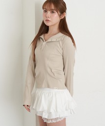 RAY CASSIN（レイカズン）の「フードヘンリーロンT（Tシャツ/カットソー）」