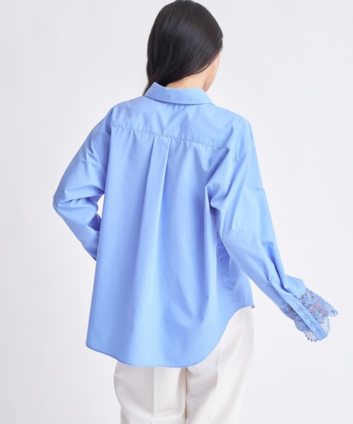 NOELA（ノエラ）の「レースカフスシャツ（シャツ/ブラウス・レディース・オフホワイト/ブルー・フリー）」の20枚目の写真