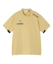 le coq sportif GOLF（ルコックスポルティフゴルフ）の「【le coq sportif GOLF】吸汗速乾/ストレッチ/遮熱/UV CUT(UPF50+)　マーキングデザイン半袖モックネックシャツ　ゴルフウェア（Tシャツ/カットソー）」