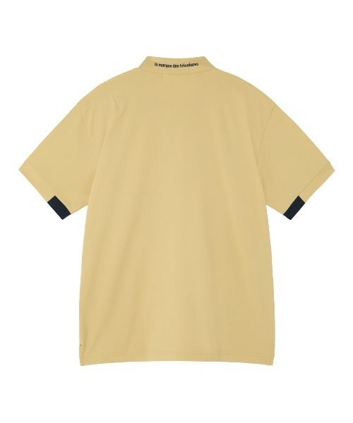 le coq sportif GOLF(ルコックスポルティフゴルフ)の「【le coq sportif GOLF】吸汗速乾/ストレッチ/遮熱/UV CUT(UPF50+) マーキングデザイン半袖モックネックシャツ ゴルフウェア(Tシャツ/カットソー・メンズ・ベージュ/ネイビー/ホワイト・XL/L/M/3L)」の6枚目の写真