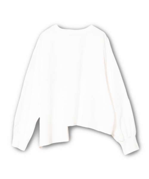 OSMOSIS（オズモーシス）の「箔プリント切替プルオーバー（Tシャツ/カットソー・レディース・ホワイト/ブラック/アッシュグレー・ONE SIZE）」の20枚目の写真