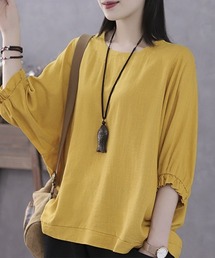 Flugge（フラッジー）の「袖フリル七分丈カットソー（Tシャツ/カットソー）」