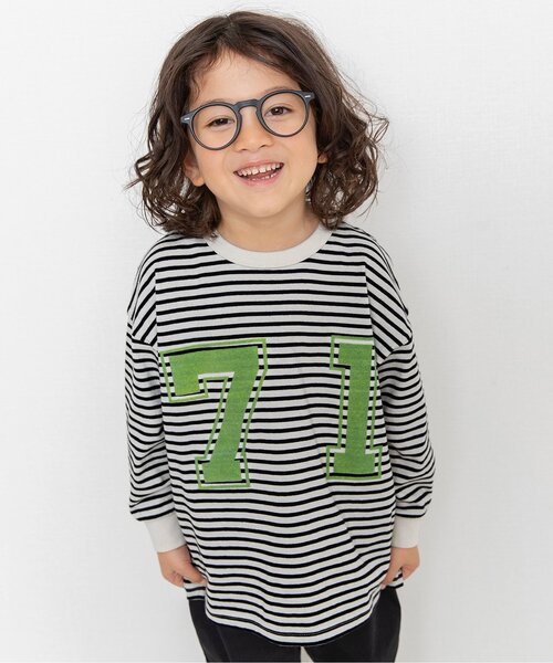 BREEZE（ブリーズ）の「ロゴ&ナンバリングTシャツ（Tシャツ/カットソー・キッズ・チャコール/その他2/ミント/イエロー/レッド/ピンク・110/120/130/150/80/90/100/140）」の6枚目の写真