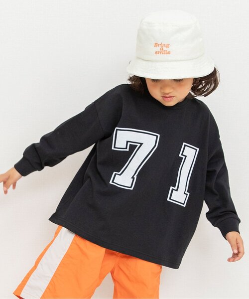 BREEZE（ブリーズ）の「ロゴ&ナンバリングTシャツ（Tシャツ/カットソー・キッズ・チャコール/その他2/ミント/イエロー/レッド/ピンク・110/120/130/150/80/90/100/140）」の2枚目の写真