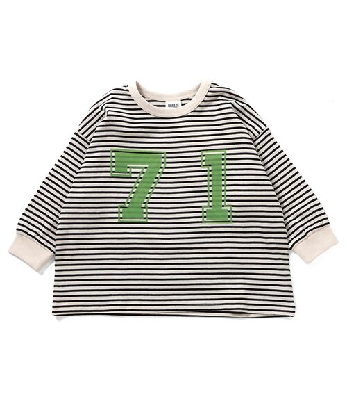 BREEZE（ブリーズ）の「ロゴ&ナンバリングTシャツ（Tシャツ/カットソー・キッズ・チャコール/その他2/ミント/イエロー/レッド/ピンク・110/120/130/150/80/90/100/140）」の7枚目の写真