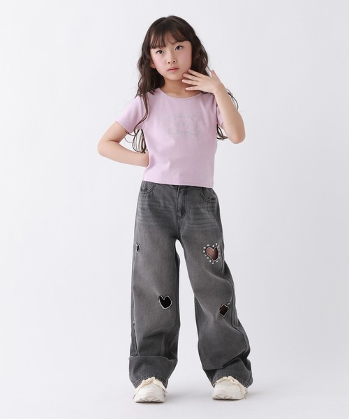 10C REPIPI（ジューシーレピピ）の「【10C REPIPI】ハートホールデニムパンツ（デニムパンツ・キッズ・ブルー/ブラック・110cm/120cm/130cm/140cm）」の4枚目の写真