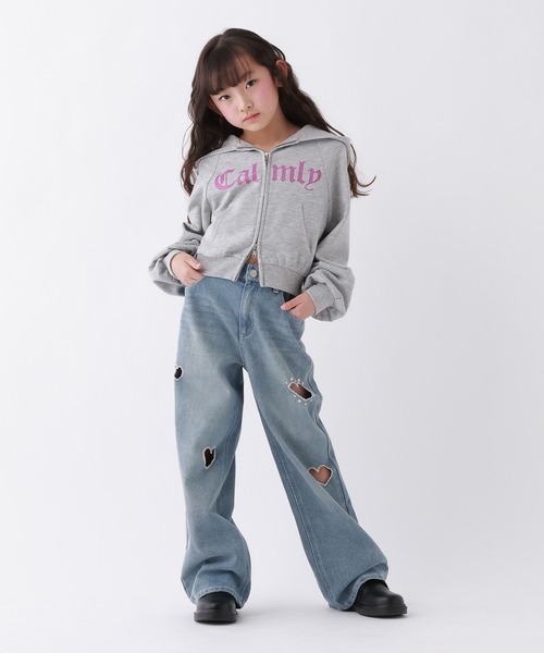 10C REPIPI（ジューシーレピピ）の「【10C REPIPI】ハートホールデニムパンツ（デニムパンツ・キッズ・ブルー/ブラック・110cm/120cm/130cm/140cm）」の7枚目の写真