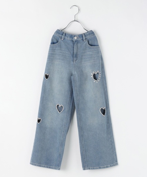10C REPIPI（ジューシーレピピ）の「【10C REPIPI】ハートホールデニムパンツ（デニムパンツ・キッズ・ブルー/ブラック・110cm/120cm/130cm/140cm）」の12枚目の写真