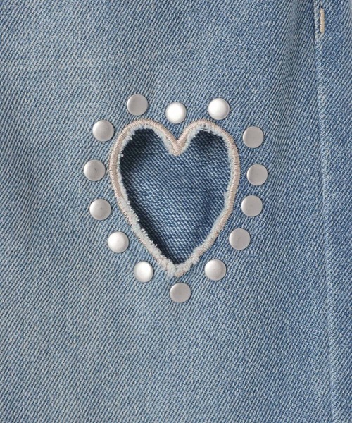 10C REPIPI（ジューシーレピピ）の「【10C REPIPI】ハートホールデニムパンツ（デニムパンツ・キッズ・ブルー/ブラック・110cm/120cm/130cm/140cm）」の21枚目の写真