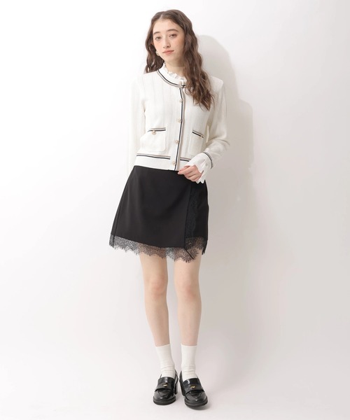 Rirandture（リランドチュール）の「フリルレイヤードニットジャケット（ニット/セーター・レディース・グレー/ピンク/ネイビー/ホワイト・2）」の10枚目の写真