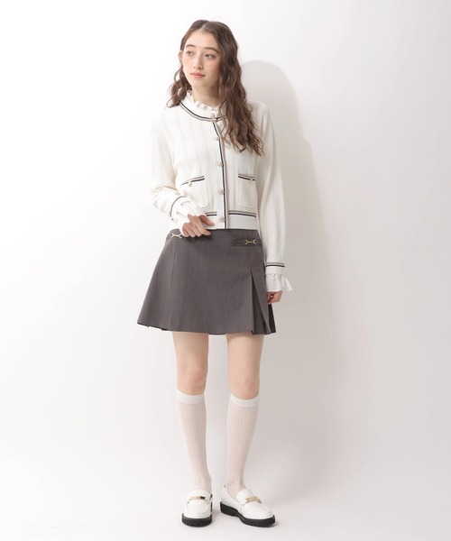 Rirandture（リランドチュール）の「フリルレイヤードニットジャケット（ニット/セーター・レディース・グレー/ピンク/ネイビー/ホワイト・2）」の16枚目の写真