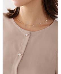 Edit Sheen（エディットシーン）の「パールポイントステーションネックレス（ネックレス）」