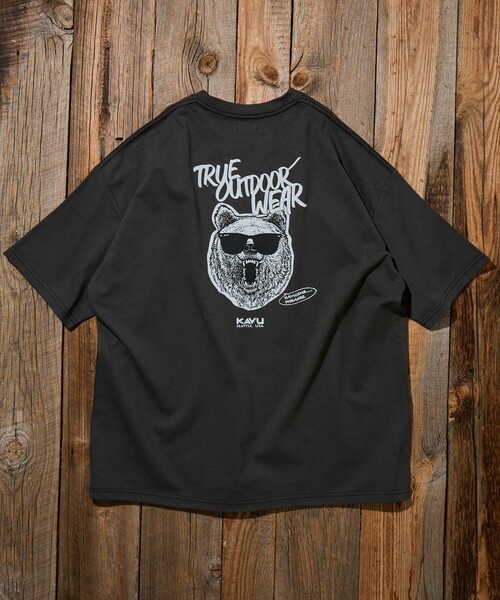 FREAK'S STORE(フリークスストア)の「限定展開 KAVU×FREAK'S STORE カブー 別注 ビッグシルエット バックプリント Tシャツ BEAR(Tシャツ/カットソー・メンズ・ホワイト/スミクロ/アッシュグレー/グレイッシュベージュ・LARGE/MEDIUM/SMALL)」の15枚目の写真