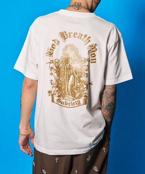 Subciety(サブサエティ)の「Skull maria tee(Tシャツ/カットソー・メンズ・ブラック/スミクロ/ホワイト・SMALL/MEDIUM/LARGE/X-LARGE/XX-LARGE)」の19枚目の写真