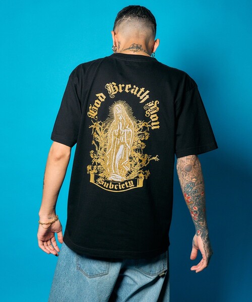 Subciety(サブサエティ)の「Skull maria tee(Tシャツ/カットソー・メンズ・ブラック/スミクロ/ホワイト・SMALL/MEDIUM/LARGE/X-LARGE/XX-LARGE)」の15枚目の写真