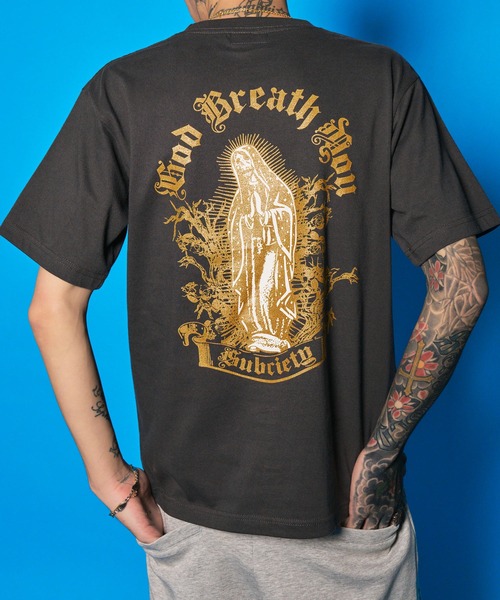 Subciety（サブサエティ）の「Skull maria tee（Tシャツ/カットソー・メンズ・ブラック/スミクロ/ホワイト・SMALL/MEDIUM/LARGE/X-LARGE/XX-LARGE）」の3枚目の写真