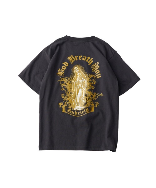 Subciety（サブサエティ）の「Skull maria tee（Tシャツ/カットソー・メンズ・ブラック/スミクロ/ホワイト・SMALL/MEDIUM/LARGE/X-LARGE/XX-LARGE）」の5枚目の写真