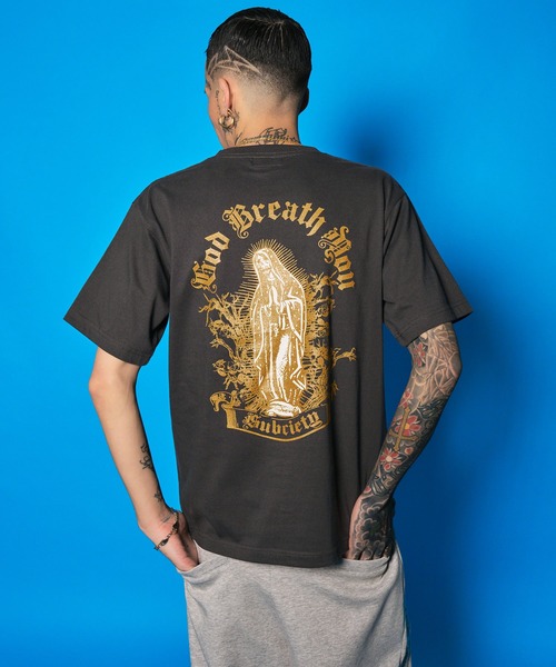 Subciety（サブサエティ）の「Skull maria tee（Tシャツ/カットソー・メンズ・ブラック/スミクロ/ホワイト・SMALL/MEDIUM/LARGE/X-LARGE/XX-LARGE）」の12枚目の写真