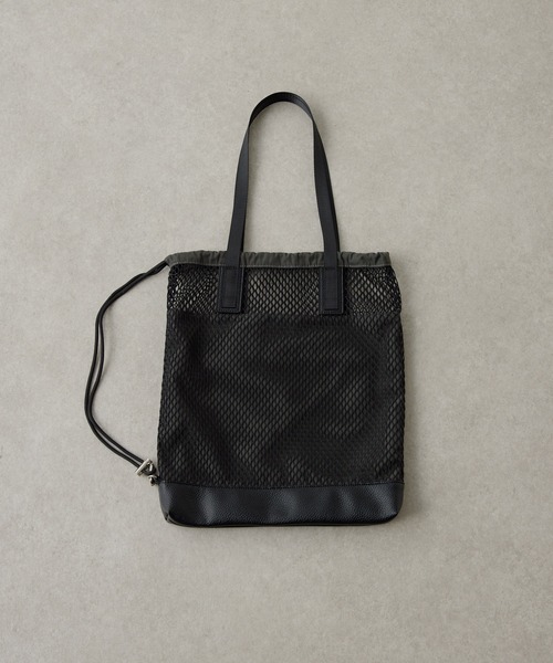 COLLAGE GALLARDAGALANTE（コラージュガリャルダガランテ）の「PAPILLONNER/メッシュ2WAYトートバッグ（トートバッグ・レディース・ブラック/ベージュ・FREE）」の5枚目の写真