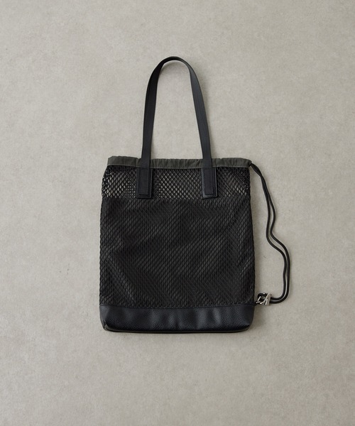 COLLAGE GALLARDAGALANTE（コラージュガリャルダガランテ）の「PAPILLONNER/メッシュ2WAYトートバッグ（トートバッグ・レディース・ブラック/ベージュ・FREE）」の9枚目の写真