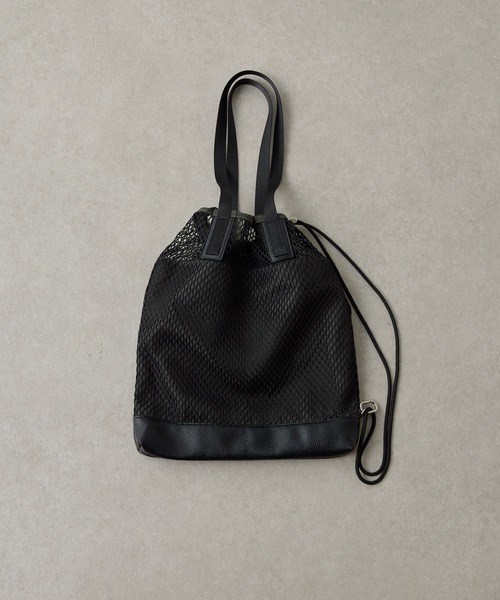 COLLAGE GALLARDAGALANTE（コラージュガリャルダガランテ）の「PAPILLONNER/メッシュ2WAYトートバッグ（トートバッグ・レディース・ブラック/ベージュ・FREE）」の3枚目の写真