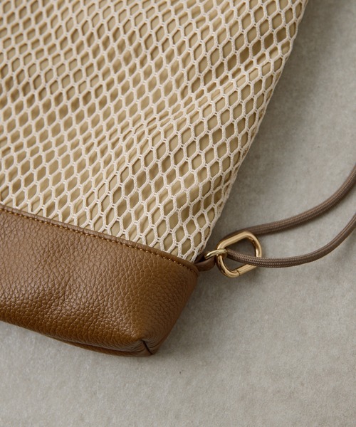 COLLAGE GALLARDAGALANTE（コラージュガリャルダガランテ）の「PAPILLONNER/メッシュ2WAYトートバッグ（トートバッグ・レディース・ブラック/ベージュ・FREE）」の15枚目の写真