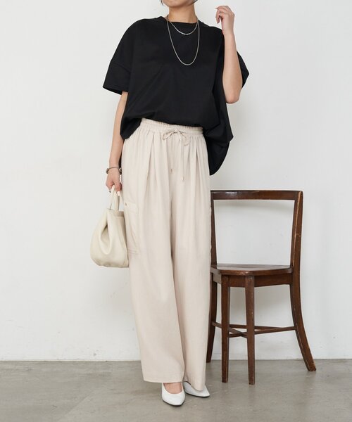 Jena espace merveilleux(ジェナ エスパスメルヴェイユ)の「【大人カジュアルに決まる】テンセルリネンカーゴパンツ(その他パンツ・レディース・ベージュ/カーキ/チャコールグレー・FREE)」の19枚目の写真