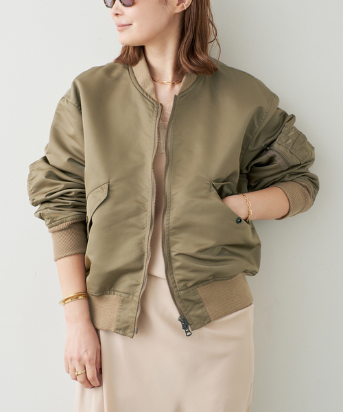 Deuxieme Classe（ドゥーズィエムクラス）の「STAMMBAUM L2Bジャケット（その他アウター・レディース・カーキ/ベージュ・FREE）」の2枚目の写真