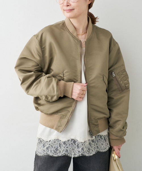 Deuxieme Classe（ドゥーズィエムクラス）の「STAMMBAUM L2Bジャケット（その他アウター・レディース・カーキ/ベージュ・FREE）」の13枚目の写真