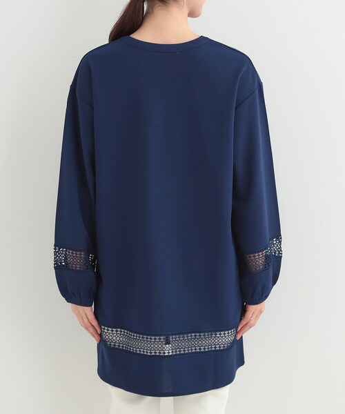 SHOO・LA・RUE（シューラルー）の「レース切り替えチュニックワンピース（チュニック・レディース・ネイビー/グリーン系/ライトグレー・04/03/02/01）」の18枚目の写真